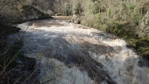 Lower Weir at New Lanark Stock-Footage 171776176