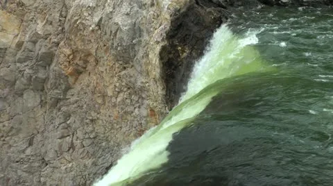 Lower Yellowstone Falls Stock Footage 21557703