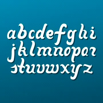 Lowercase Alphabet Letters Stock Illustration