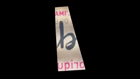 Lowercase B Letter in Paper Cut Letter. Ransom Letter style. Magazine Cut O.. Stock Footage 257000622