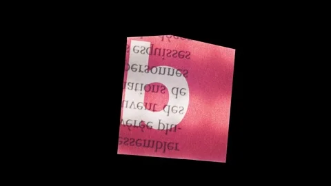 Lowercase B Letter in Paper Cut Letter. Ransom Letter style. Magazine Cut O.. Stock Footage 257000626