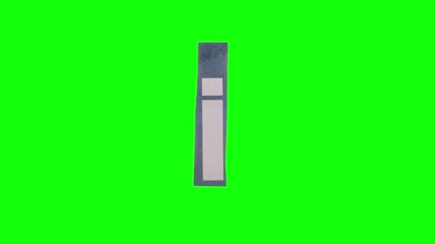Lowercase I Letter in Paper Cut Letter. Ransom Letter style. Magazine Cut O.. Stock Footage 257001633
