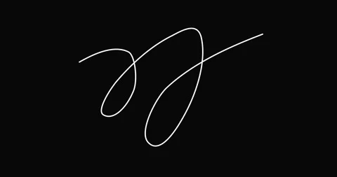 Lowercase letter j smoothly animating featuring elegant cursive design Stock Footage 308663619