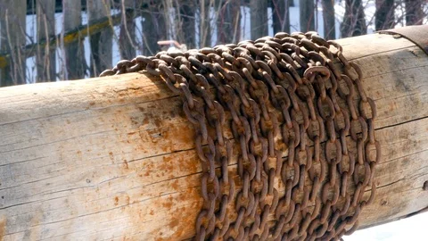 Lowering a bucket in to the well Stock Footage 87606758