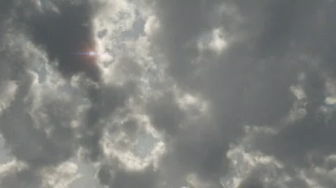 Lowering clouds disappear Stock Footage 419952