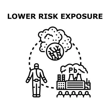 Lowering environmental risk exposure and pollution hazards Stock Illustration