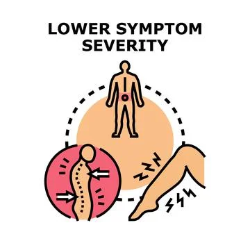 Lowering symptom severity and improving health condition Stock Illustration