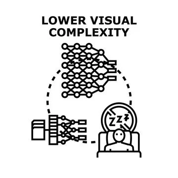 Lowering visual complexity for improved data comprehension 库存插图