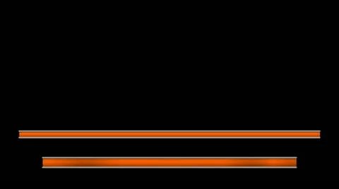 Lowerthird border orange animation Stock Footage 11255981