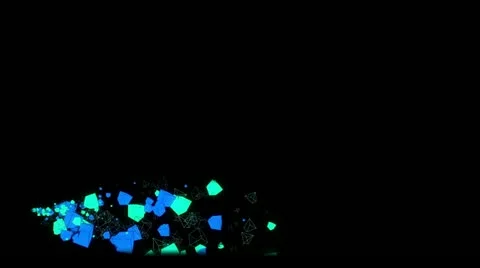 Lowerthird cubes Stock Footage 11276358