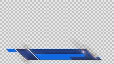 Lowerthird D3-Blue Blue HDTV 1080 25 Quicktime PNG+Alpha Stock Footage 62744317