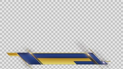 Lowerthird D3-Gold Blue HDTV 1080 29.97 Quicktime PNG+Alpha Stock Footage 62791377