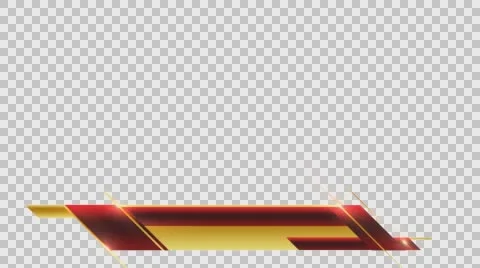 Lowerthird D3-Gold Red HDTV 1080 29.97 Quicktime PNG+Alpha Stock Footage 62768254