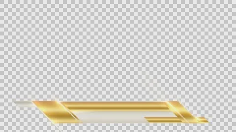 Lowerthird D3-Gold White HDTV 1080 25 Quicktime PNG+Alpha Stock Footage 62753638