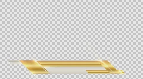 Lowerthird D3-Gold White HDTV 1080 29.97 Quicktime PNG+Alpha Stock Footage 62794459
