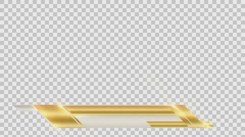 Lowerthird D3-Gold White HDTV 1080 29.97 Quicktime PNG+Alpha Stock Footage 62803552