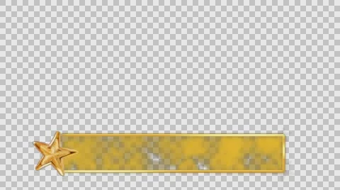 LowerThird Gold Stock Footage 58314253