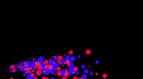 Lowerthird red-blue Stock Footage 11276769