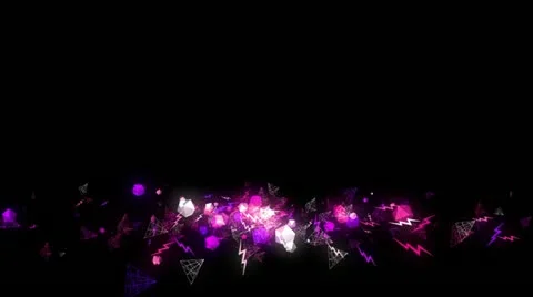 Lowerthird violet Stock Footage 11277255