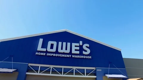 Lowes Hardware Store Signage Stock Footage