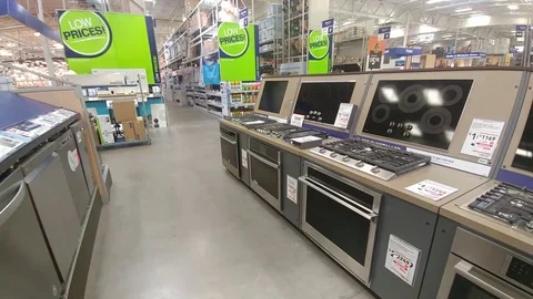 Lowe's Interior - Ovens Stock Footage 118261341