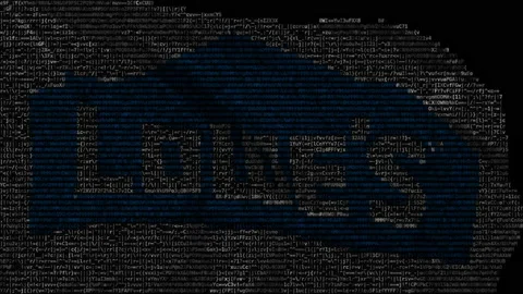 Lowes logo on waving digital flag. Editorial looping animation Stock Footage 145030662