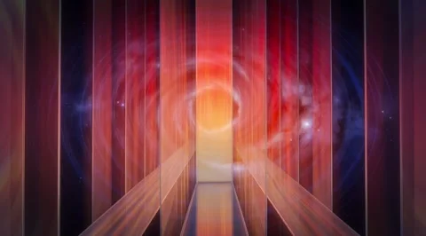 Lowing light streams change color creating a seamless loop Stock Footage 331451266