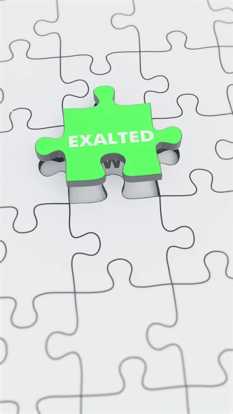 Lowly Exalted Jigsaw puzzle assembled Vertical Video Stock Footage 301690682