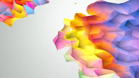 Lowpoly Abstract Background Vídeo Stock 58449881