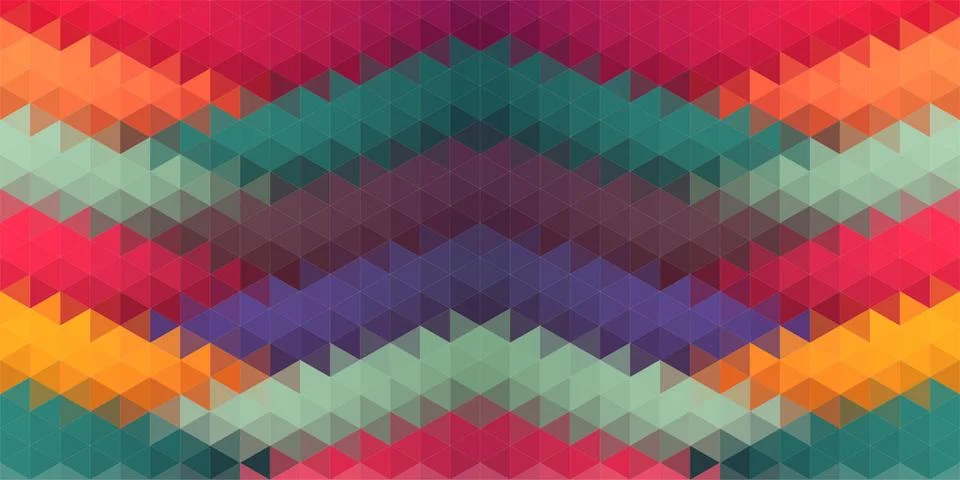 Lowpoly composition with triangle shapes Stock Illustration