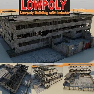 Lowpoly Factory Lpwi12B 3D Model
