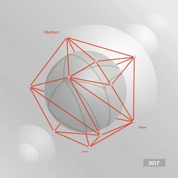 Lowpoly geometric shape. Vector illustration イラスト素材
