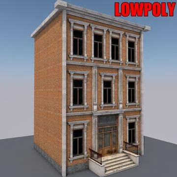 Lowpoly House 01 3D Model