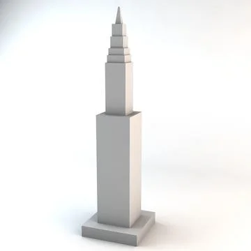 Lowpoly Minimalistic Buildings Pack 3D Model