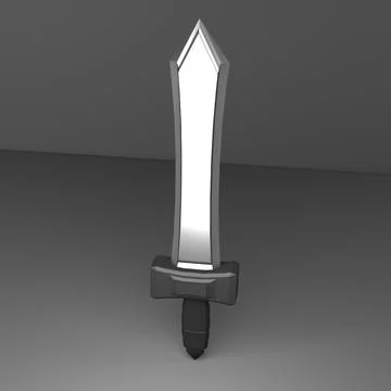 dark blade Low-poly 3D Model