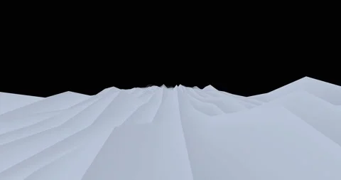 Lowpoly Terrain Loop Stock Footage 156506525