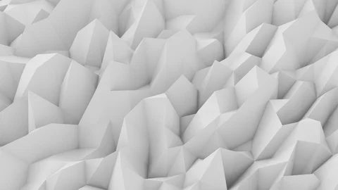Lowpoly white wall Stock Footage 88908473