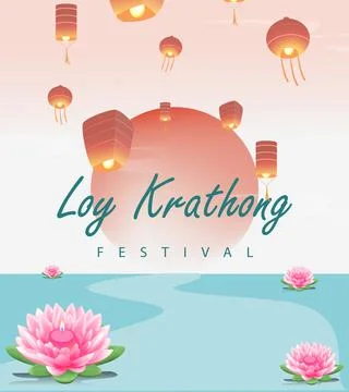 Loy krathong Stock Illustration