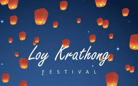 Loy krathong Stock Illustration
