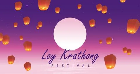 Loy krathong Stock Illustration