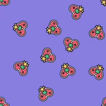 Loyalty customer review vector seamless pattern Stock Illustration