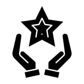Loyalty Glyph Icon Stock Illustration