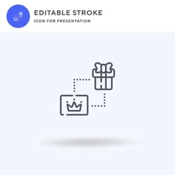 Loyalty icon vector, filled flat sign, solid pictogram isolated on white, logo Stock Illustration