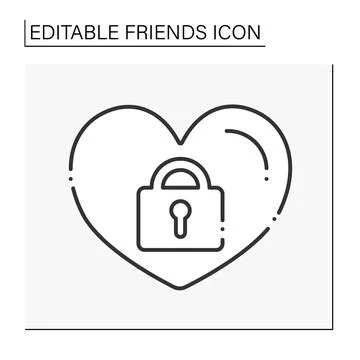 Loyalty line icon Stock Illustration