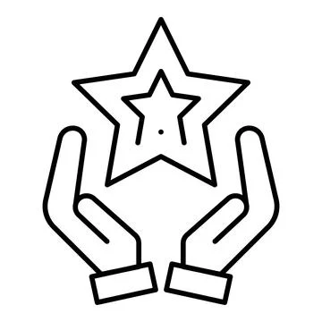 Loyalty Line Icon Stock Illustration