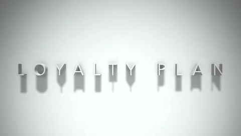 Loyalty plan 3D title animation white text on a white background Stock Footage 299823960