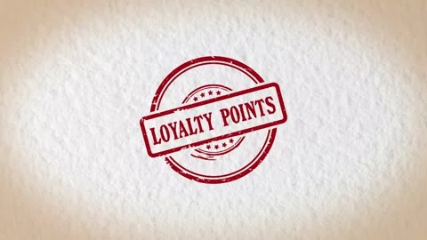 LOYALTY POINTS stamp style word Stock Footage 319486242