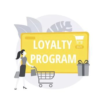 Loyalty program abstract concept vector illustration. Stock Illustration