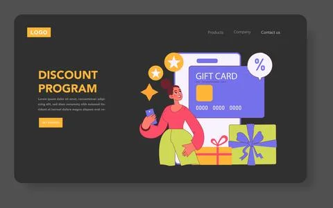 Loyalty Program And Reward. Flat Vector Illustration Illustrazione stock