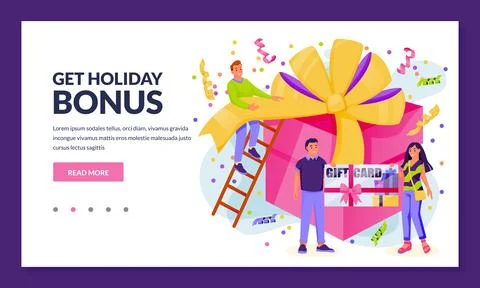 Loyalty program and rewards concept. People with gift voucher or bonus card a Stock Illustration